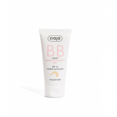 BB CREAM PIELES NORMALES, SECAS Y SENSIBLES TONO NATURAL SPF15 ZIAJA