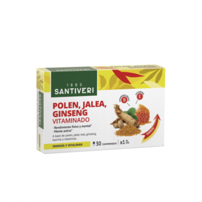 COMPRIMIDOS POLEN, JALEA Y GINSENG SANTIVERI