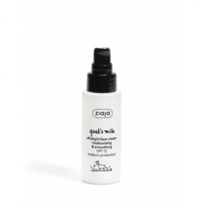 CREMA ULTRALIGERA DE LECHE DE CABRA SPF15 ZIAJA