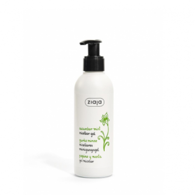 GEL LIMPIADOR MICELAR DE PEPINO Y MENTA ZIAJA