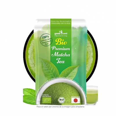 INFUSIÓN DE TÉ VERDE MATCHA ORGÁNICO JAPONÉS EN POLVO GOODWEI