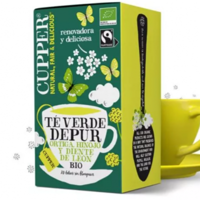 INFUSIÓN DE TÉ VERDE DEPUR CON ORTIGA, HINOJO Y DIENTE DE LEÓN CUPPER