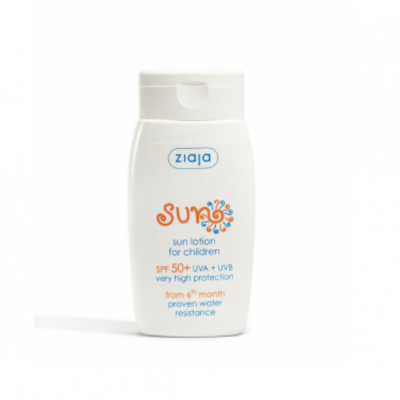 LOCIÓN SOLAR RESISTENTE AL AGUA PARA NIÑOS SPF50 ZIAJA
