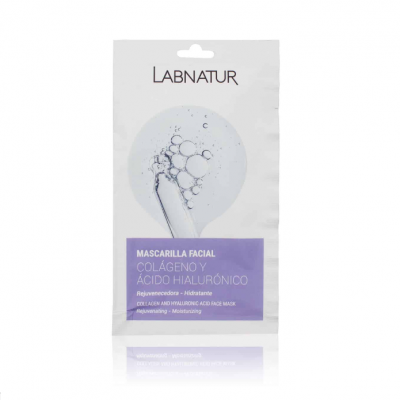 MASCARILLA FACIAL DE COLÁGENO Y ÁCIDO HIALURÓNICO