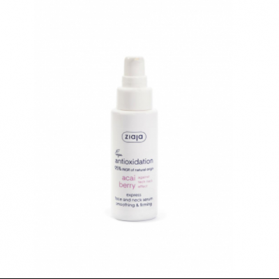 SERUM CONCENTRADO ANTIOXIDANTE PARA CARA Y CUELLO DE ACAI BERRY ZIAJA