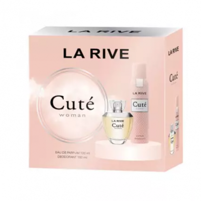 SET PERFUME + DESODORANTE FEMENINO CUTÉ WOMAN LARIVE
