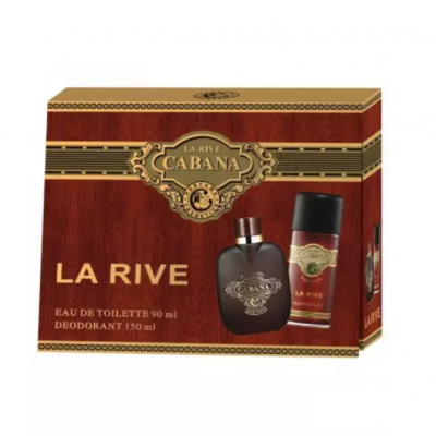 SET PERFUME + DESODORANTE MASCULINO CABANA LARIVE