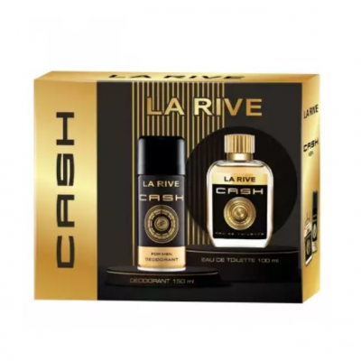 SET PERFUME + DESODORANTE MASCULINO CASH LARIVE