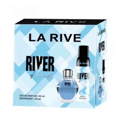 SET PERFUME + DESODORANTE FEMENINO RIVER OF LOVE LARIVE