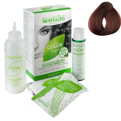 TINTE VEGETAL COLOR 5.6 CASTAÑO CLARO CAOBA MONTALTO BELLEZA BIO